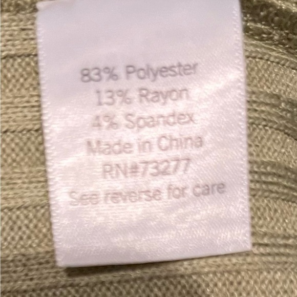 🆕 NINE WEST Tank Dress Ribbed Size Large Sage Green - Picture 10 of 10